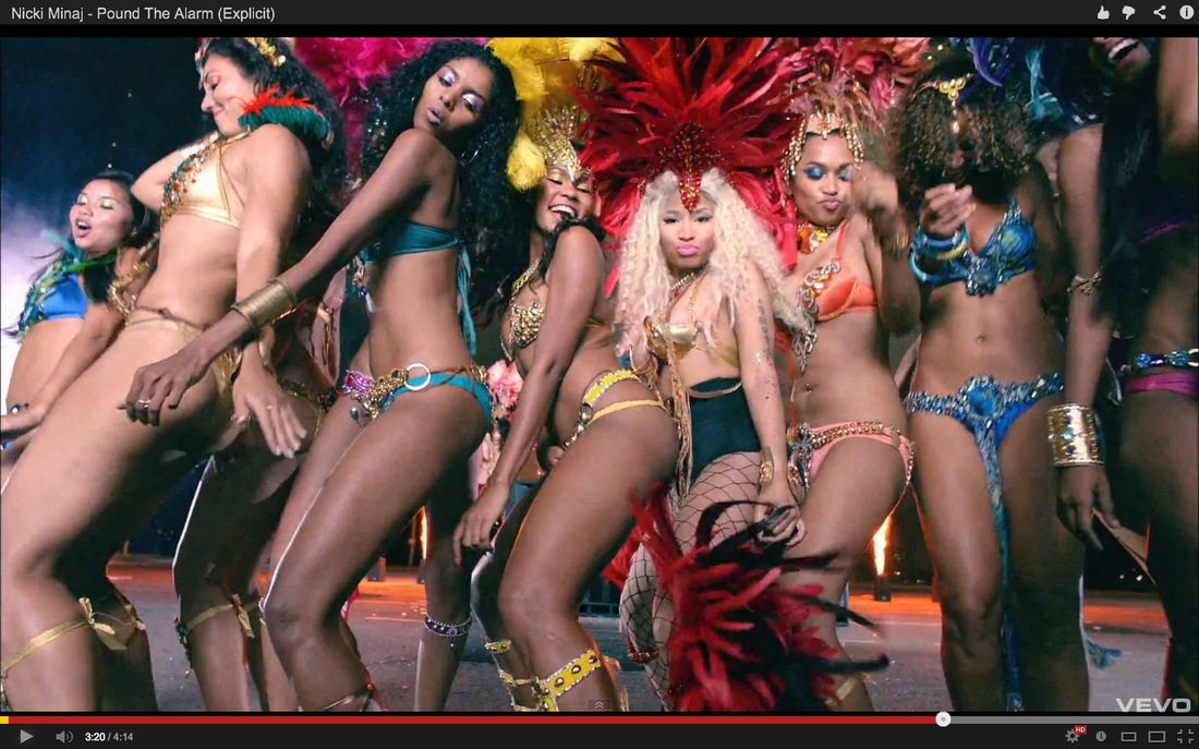 Nicki Minaj Fully Naked Lesbians - Pound the Alarm\